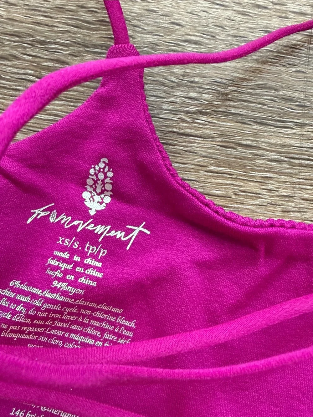 NWOT Free People Movement Shuffle Bra Blackberry